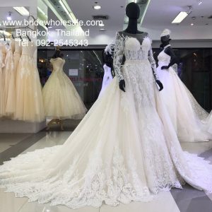 Wedding Dress Bangkok ชุดวิวาห์ ราคาถูก ชุดแต่งงานอิสลาม ชุดเจ้าสาวมุสลิม