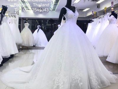 Bridal Dress Bangkok Thailand ชุดแต่งงานหางยาว ชุดเจ้าสาวอลังการ