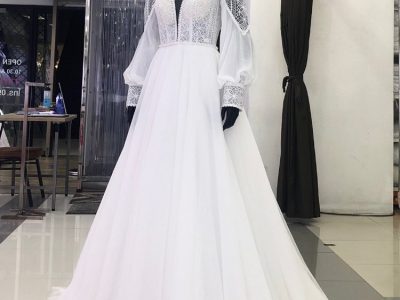 ชุดเจ้าสาวสไตล์วินเทจ ชุดแต่งงานทรงเอคลาสสิค Bridal Dress Factory Bangkok Thailand