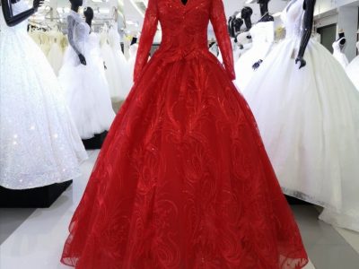 ชุดแต่งงานสีแดง ชุดเจ้าสาวสีแดง ชุดยกน้ำชา Bridal Gown Bangkok Thailand 2021