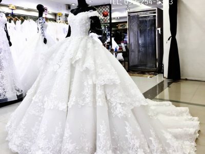 ร้านขายชุดแต่งงานอลังการราคาถูก ร้านตัดชุดเจ้าสาวราคาไม่แพง Bridal Dress Bangkok Thailand