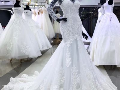 ชุดแต่งงานแบบเข้ารูป ไม่พอง ชุดเจ้าเมอเมดหางปลา Wedding Dress 2021 Bangkok Thailand