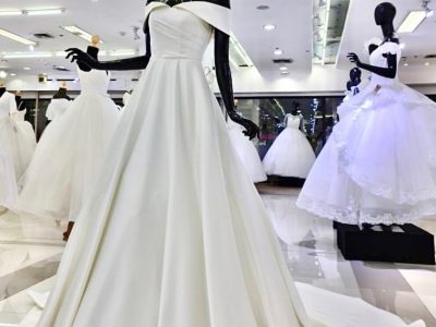ชุดเจ้าสาวมินิมอล ชุดแต่งงานทรงเอไม่พอง  Wedding Business Bangkok Thailand