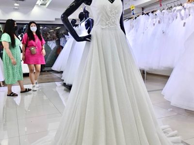 ชุดเจ้าสาวทรงเอ ชุดแต่งงานไม่พอง Wedding Dress Bangkok Thailand